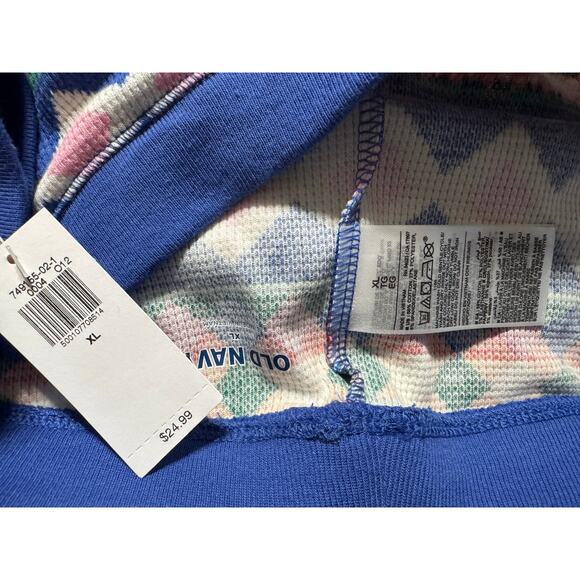 Old Navy Thermal Long John Style Aztec Print Pajama Set NEW XL - Picture 6 of 6